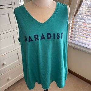 Paradise Sonoma Teal Tank Top